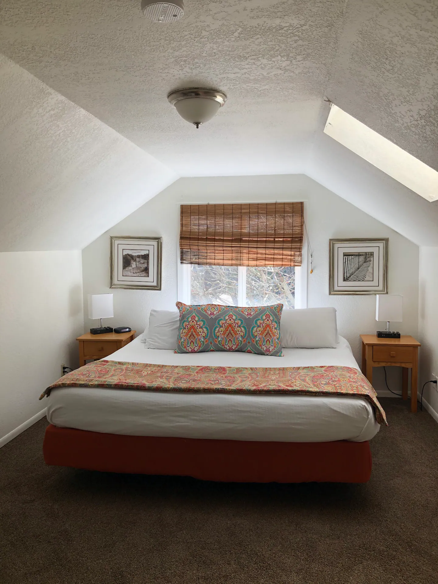 The Guest House's King bedroom with window view